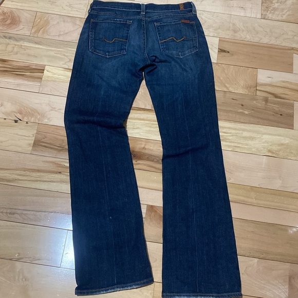 7 for all Mankind Dark Blue Denim Jeans - Picture 9 of 14